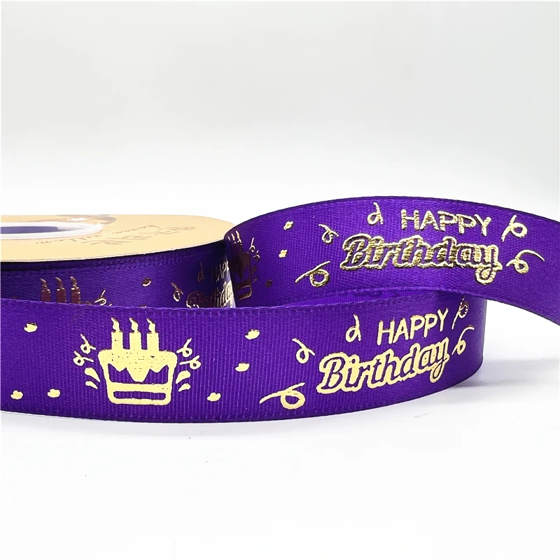5yards 20mm Happy-birthday Ribbon Printing Polyester Ribbon For Handmade Design Birthday Decoration Gift Packing 5yards 20mm Happy-birthday Ribbon Printing Polyester Ribbon For Handmade Design Birthday Decoration Gift Packing