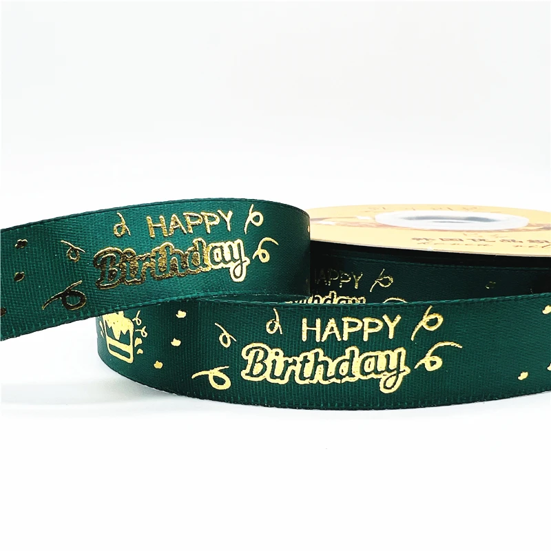 5yards 20mm Happy-birthday Ribbon Printing Polyester Ribbon For Handmade Design Birthday Decoration Gift Packing 5yards 20mm Happy-birthday Ribbon Printing Polyester Ribbon For Handmade Design Birthday Decoration Gift Packing
