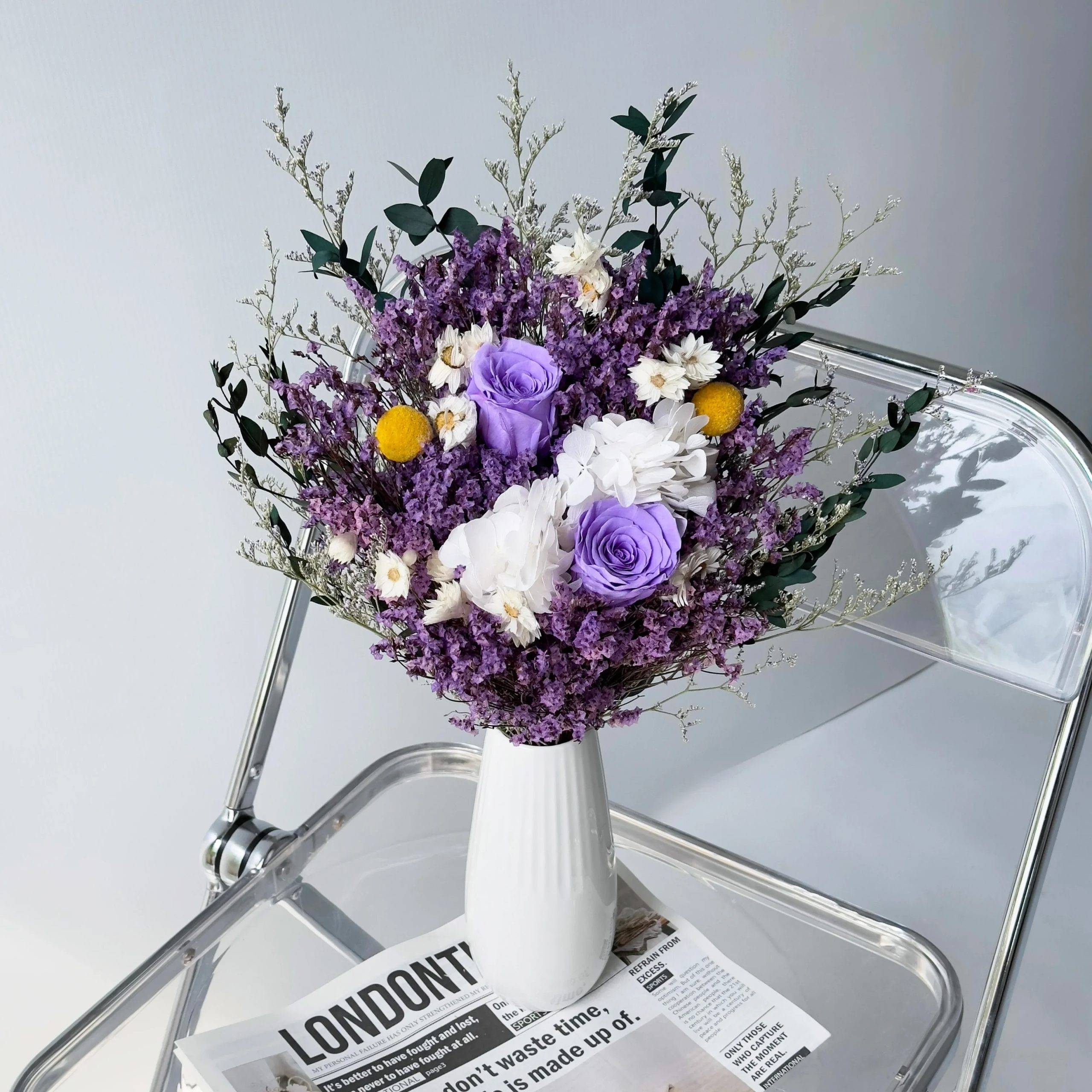 Wedding Bridal Bouquet Natural Hydrangea Flower Crystal Gras Bridesmaid Mariage Bouquet Wedding Accessories Boho Home Room Decor