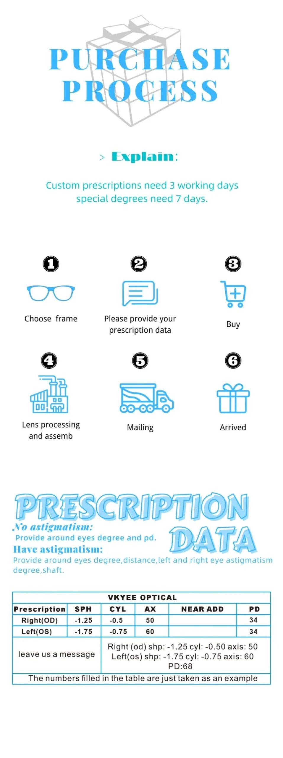 VICKY New Ultra-light Titanium Reading Eyeglass Frames Men Fashion Simple Rimless Myopia Glasses Customized Prescription Glasses